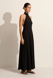 T-Back Midi Dress - Black - Matteau